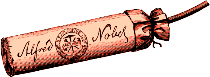 Alfred Nobel Patents Dynamite November 25, - Alfred Nobel Dynamite Drawing (700x260), Png Download