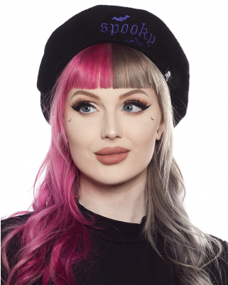 Sourpuss Spooky Beret - Beret (400x400), Png Download