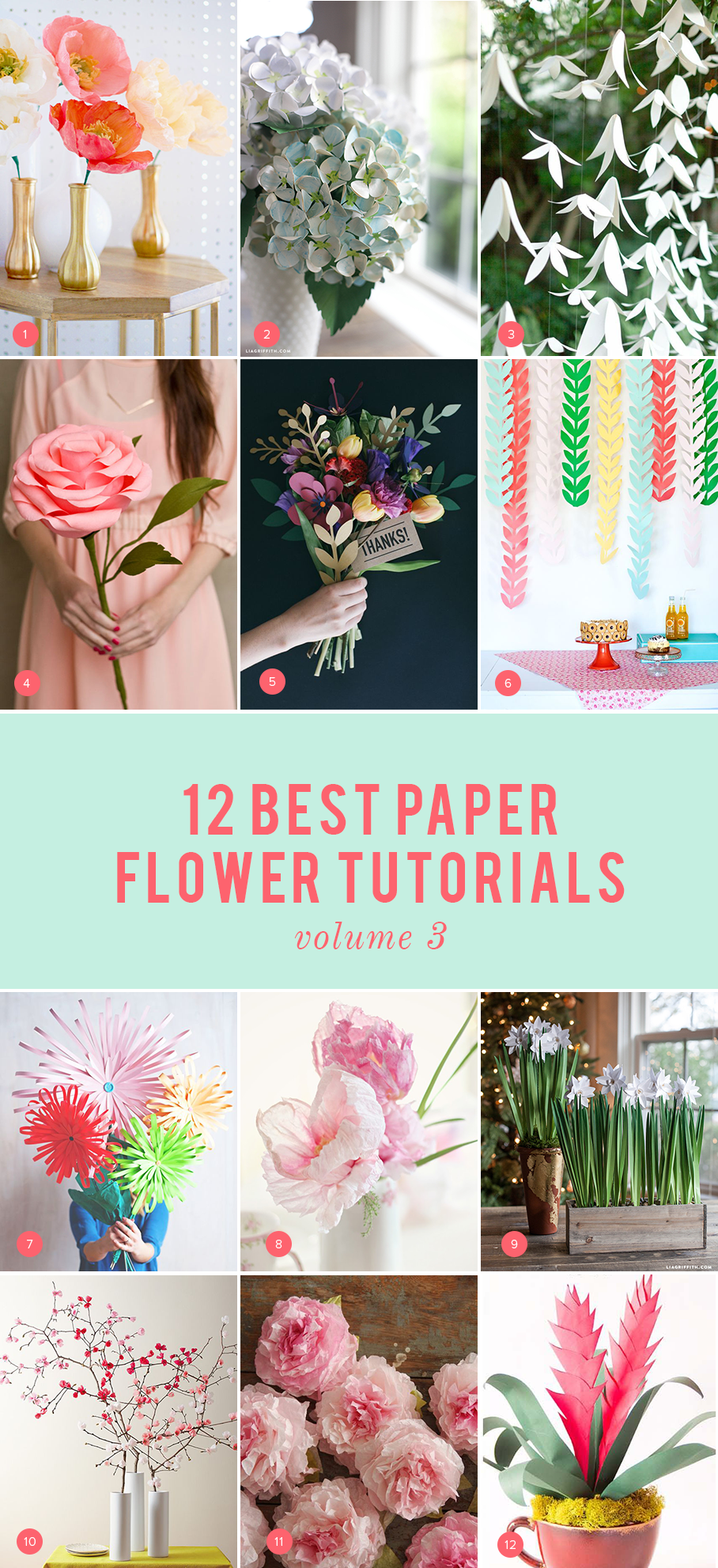 12 Best Paper Flowers Volume - Bouquet (908x1982), Png Download