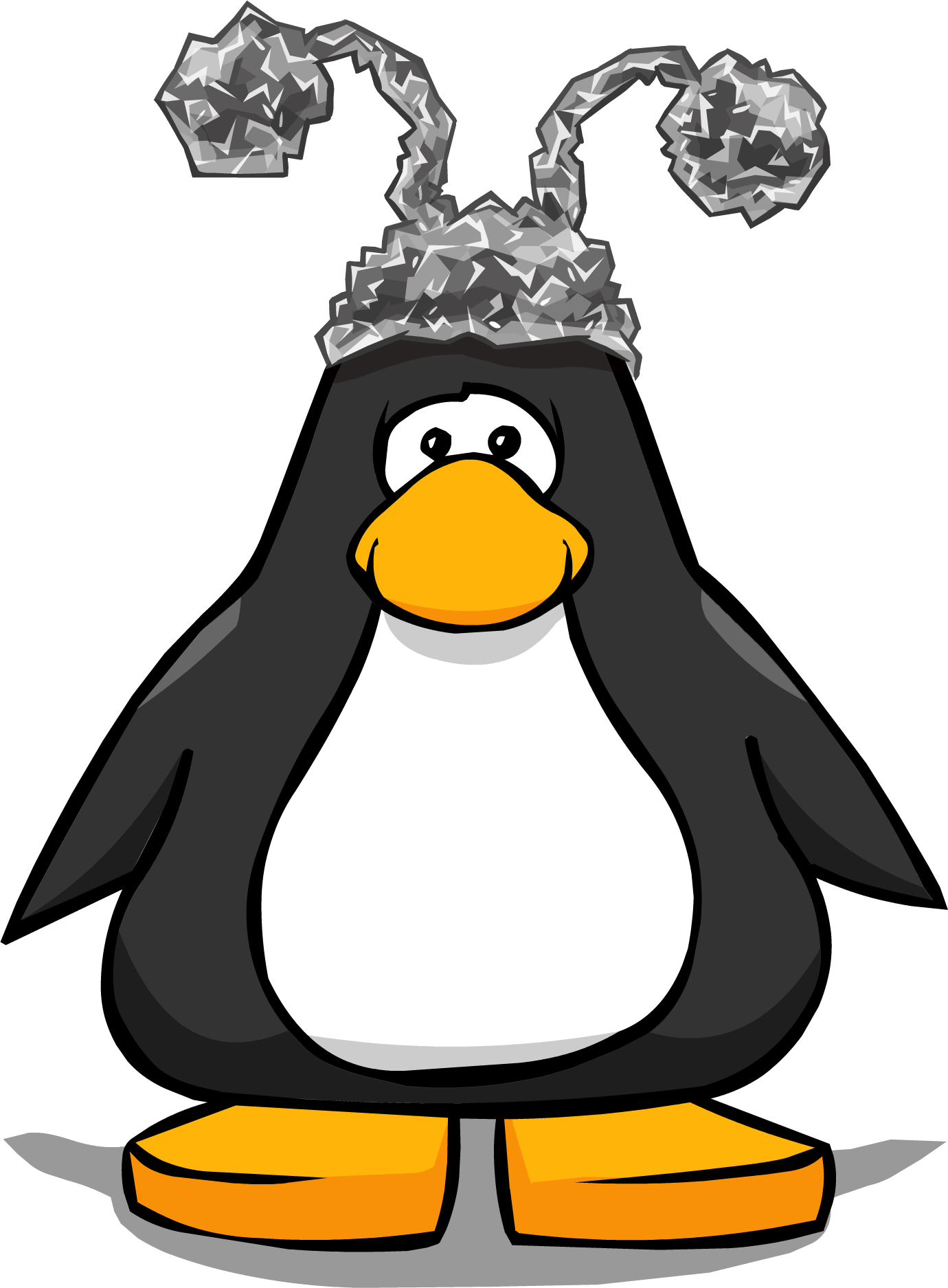 Tinfoil Hat On A Player Card - Penguin With Santa Hat (1380x1874), Png Download