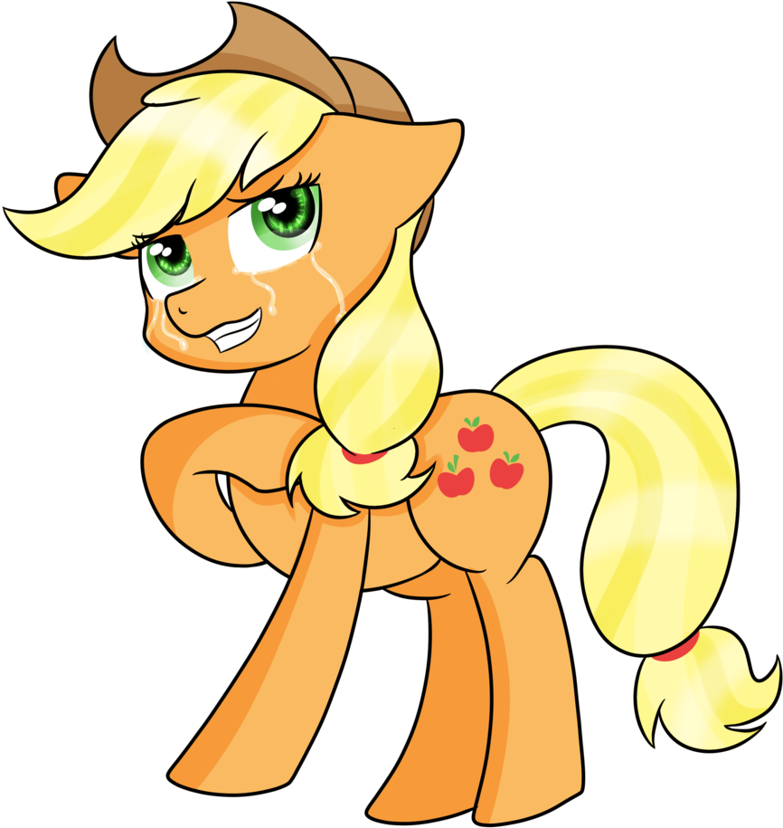 Rainbowtashie, Crying, Safe, Simple Background, Solo, - Little Pony Png (999x1024), Png Download