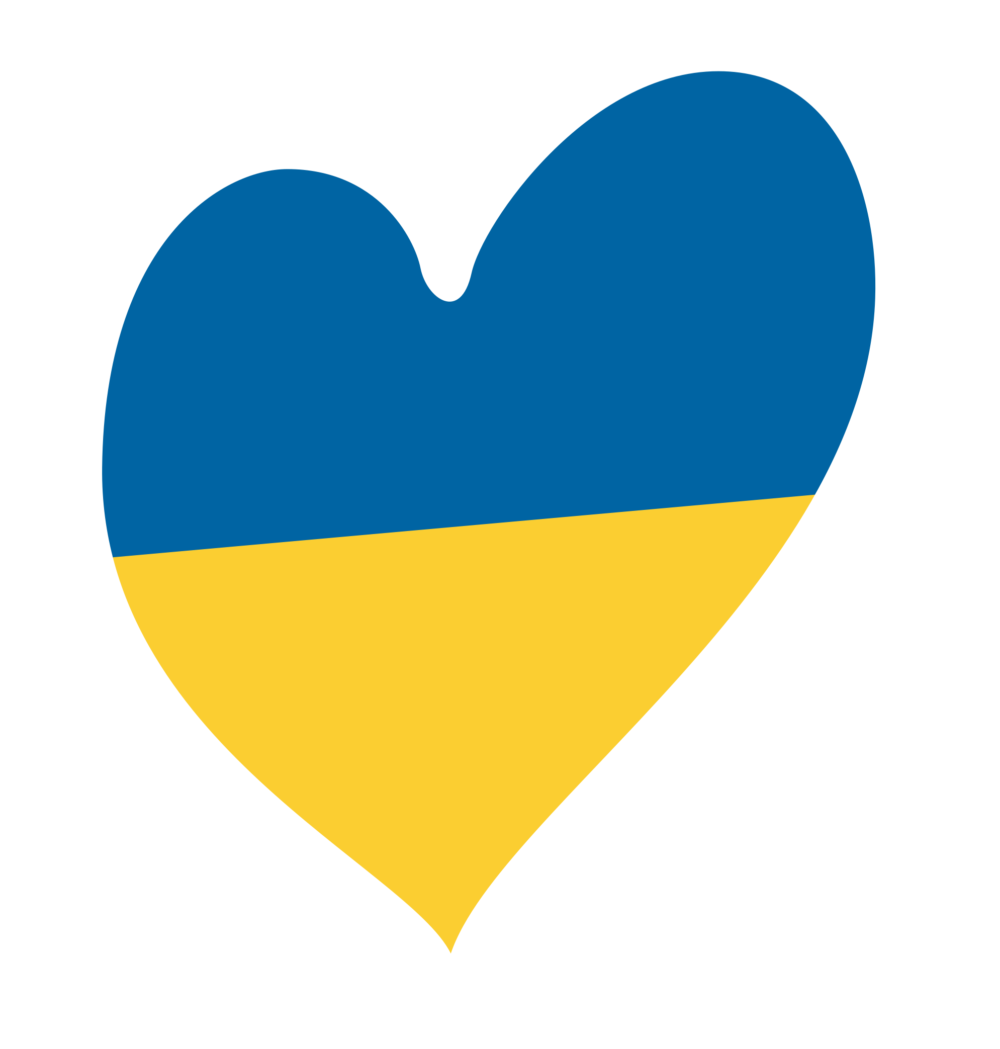 Open - Eurovision Ukraine Heart Flag (2000x2101), Png Download