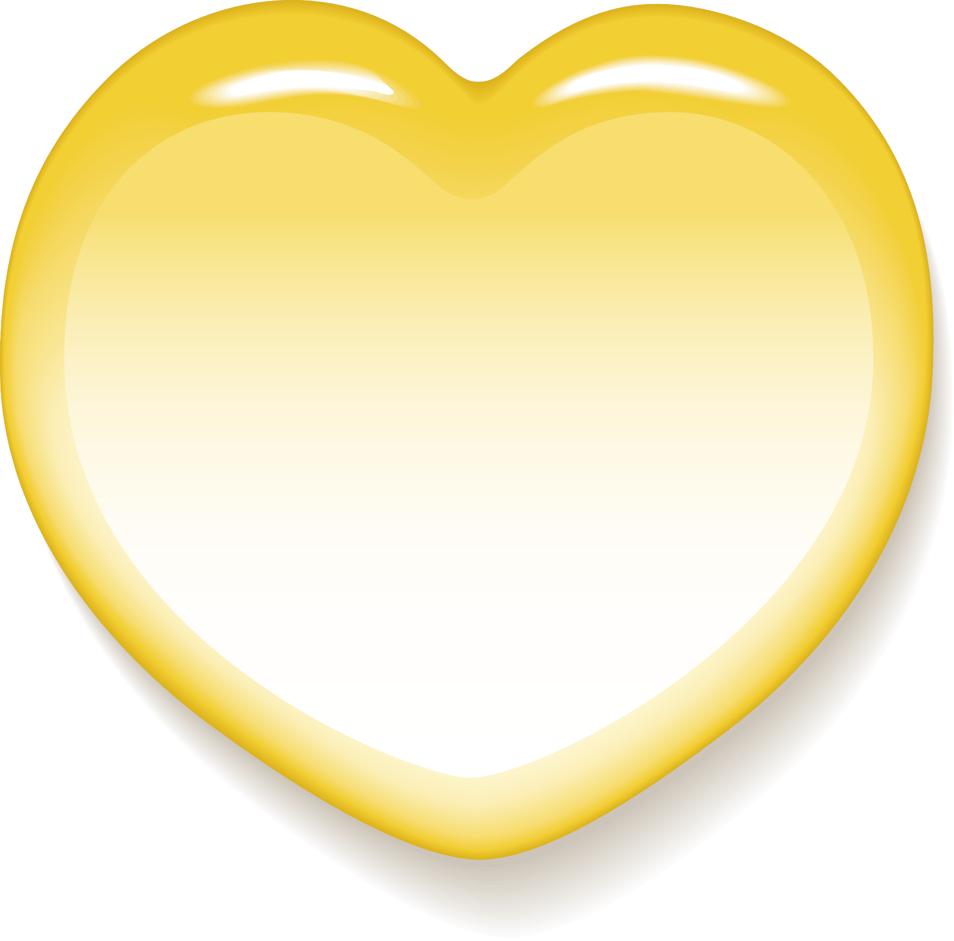 Big Yellow Heart - Heart (1920x1894), Png Download