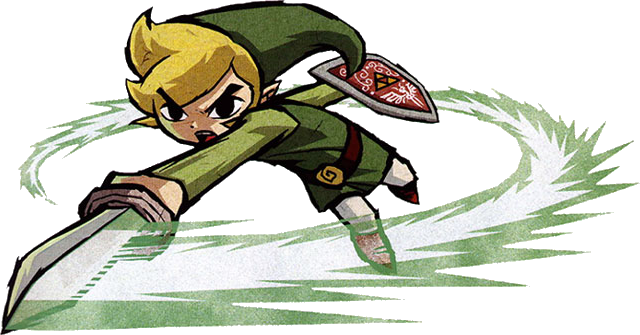 Swords Can Be Easily Moved Back Into Position, But - Toon Link (640x335), Png Download