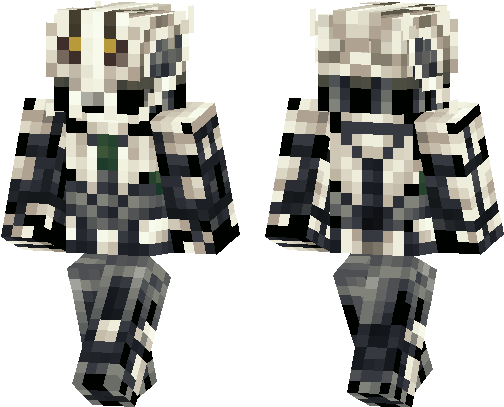 Skin De Minecraft General Grievous (538x437), Png Download