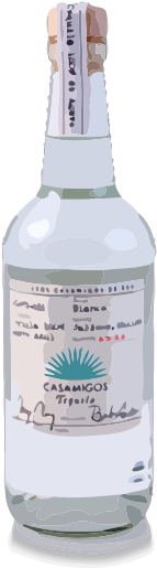 Casamigos Blanco Tequila 750ml - Casamigos Transparent (382x566), Png Download
