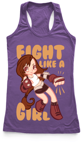 Fight Like A Girl Racerback Tank Top - Bachelorette T Shirt Ideas (484x484), Png Download