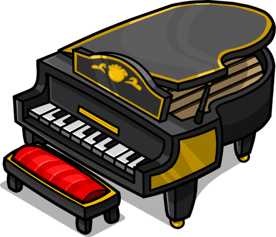 Grand Piano Sprite 003 - Imagenes De Un Piano Animado (559x480), Png Download