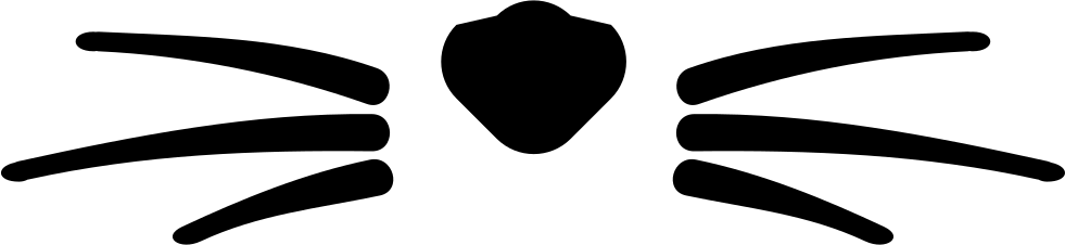 Cat Whiskers Comments - Cat Whiskers Clipart (981x226), Png Download