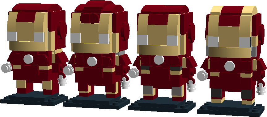 Yeah, Yeah, They're All Resigns But At Least They Look - Iron Man Brickheadz Custom (1095x600), Png Download