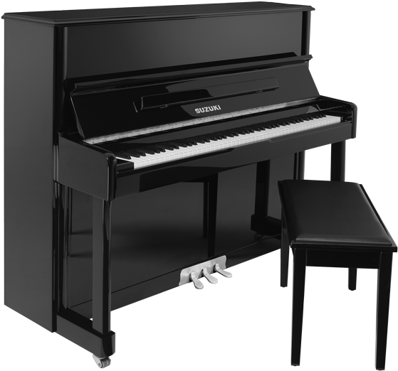 Mdg 300 Black Micro Grand Digital Piano Cabinet Size - Piano Acustico Suzuki (600x571), Png Download