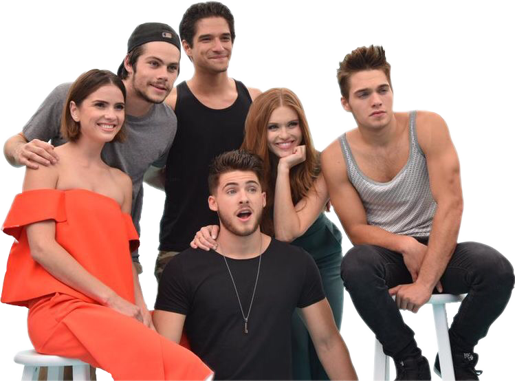 Report Abuse - Teen Wolf Lydia Stiles Scott Malia (749x554), Png Download