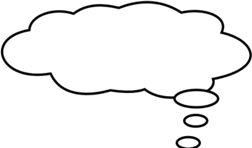 Thought Bubbles Black Background (1200x630), Png Download