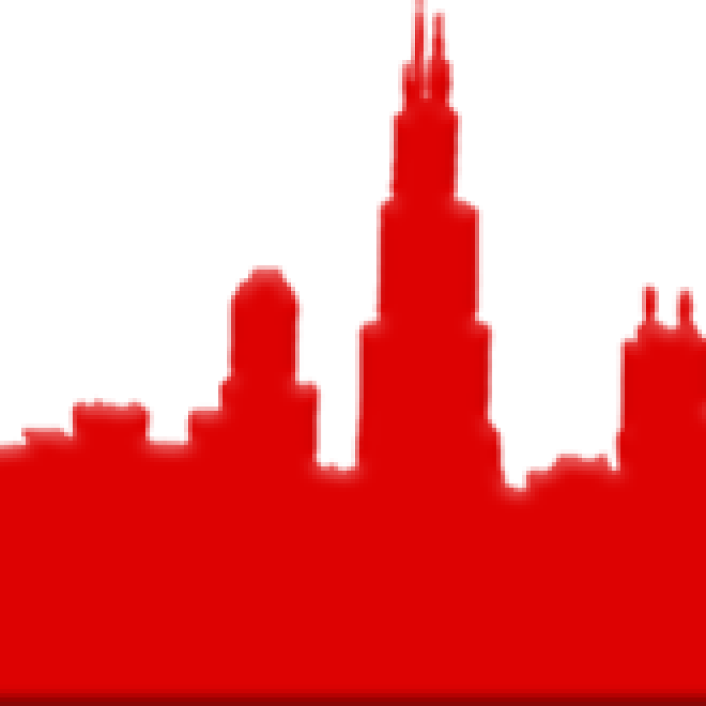 Chicago Skyline Banner Chicago (1024x1024), Png Download