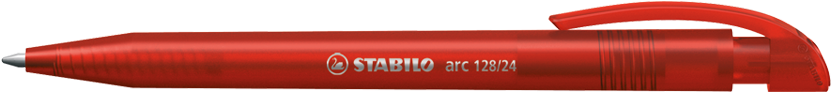 128/24 Ballpoint Pen - Transparent Red Pen Png (880x210), Png Download