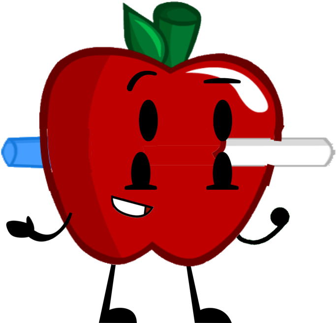 Apple Pen - Apple Cartoon Png (761x686), Png Download