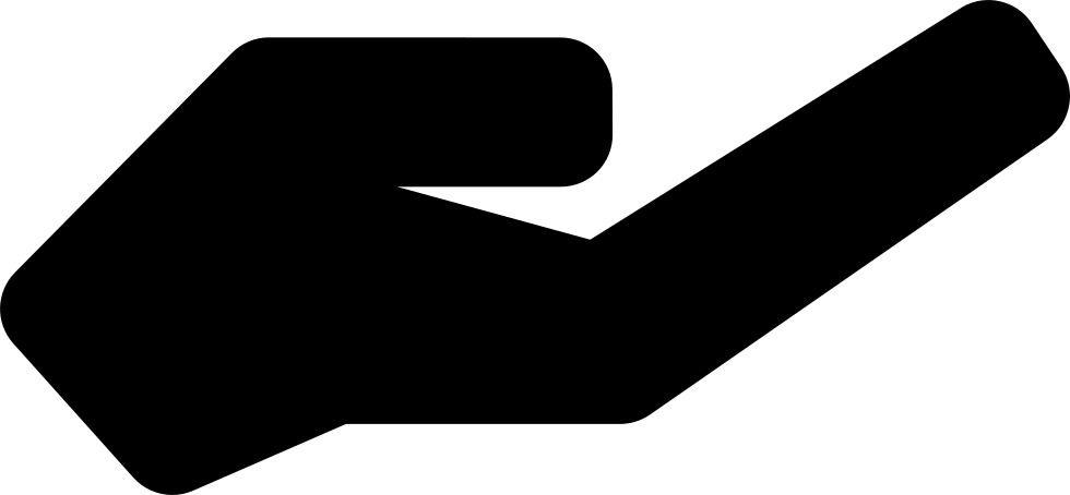 Open Hand Svg Png Icon Free Download - Open Hand Icon Free (980x454), Png Download