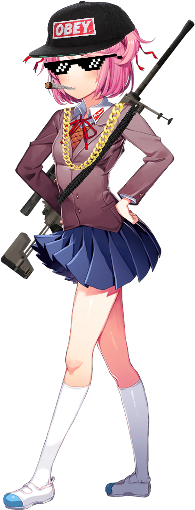Mlg Natsuki (780x1651), Png Download
