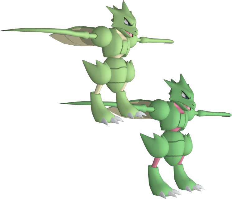 Download Zip Archive - Pokemon Scyther Sprite (750x650), Png Download