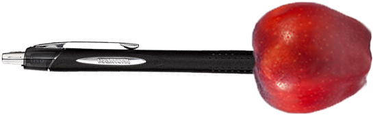 Clip Art Free Library Ppap Album On Imgur Uhhh Apple - Apple Pen Transparent Background (792x418), Png Download