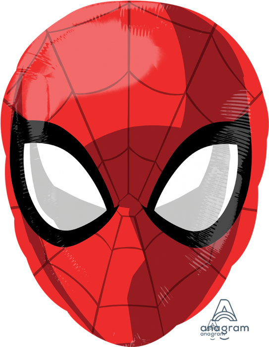 17" Spider-man Animated Balloon - Mylar Balloons Foil (542x700), Png Download