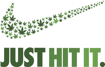 Just Hit It - Just Do It Nike Transparent (420x480), Png Download