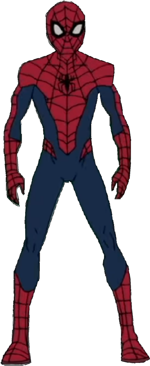 Drawing Spiderman Marvel - Marvel Spider Man Draw (635x1259), Png Download