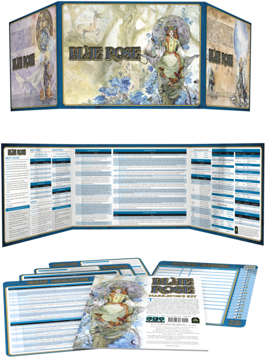 Blue Rose Narrator's Kit - Blue Rose The Age Rpg Of Romantic Fantasy (895x1024), Png Download