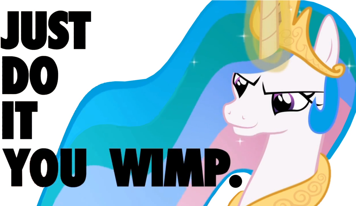 You Can Click Above To Reveal The Image Just This Once, - Im Not A Wimp Gif (1280x722), Png Download