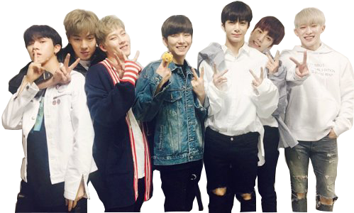 Monsta X, Minhyuk, And Wonho Image - Monsta X Png Hd (500x332), Png Download