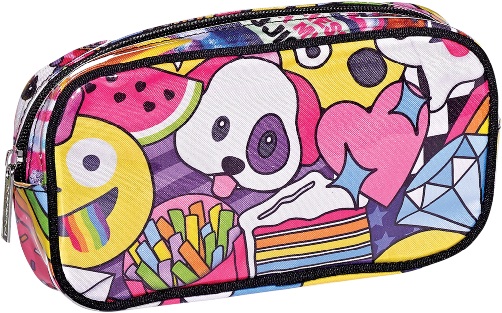 Emoji Party Cosmetic Bag - Toiletry Bag (1060x1060), Png Download
