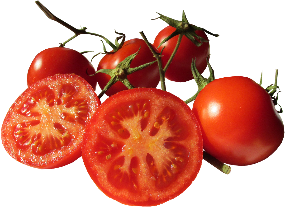 Tomatoes Cut Food - Tomato (1280x916), Png Download