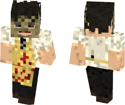 Improved Leatherface - Minecraft (584x497), Png Download