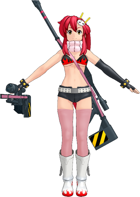 Yoko Kakomiki - Yoko Gurren Lagann Mmd (480x640), Png Download