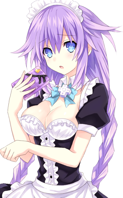 On Scale 9 To How Bad My Render Is - Hyperdimension Neptunia Noire Maid (400x645), Png Download
