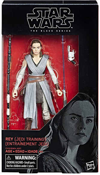 Star Wars The Last Jedi - Last Jedi Rey Black Series (600x600), Png Download