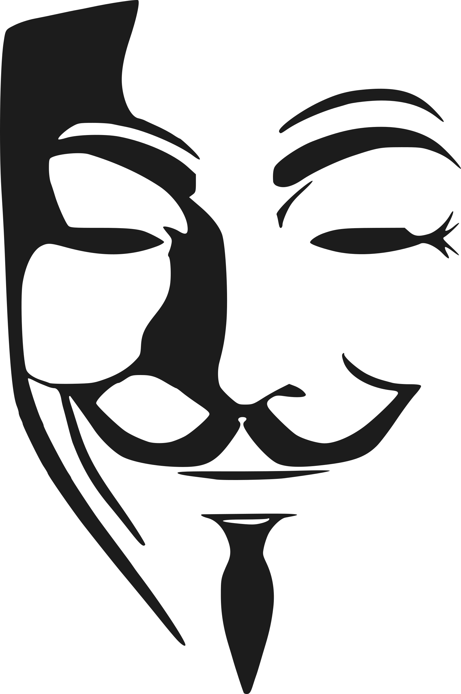 Big Image - Stencil V Per Vendetta (1596x2400), Png Download