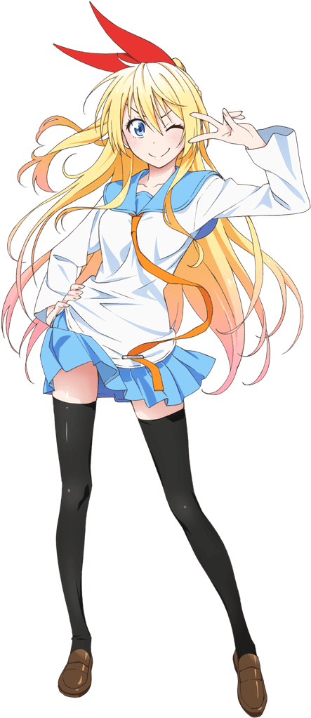 Kirisaki Chitoge Png (455x1036), Png Download