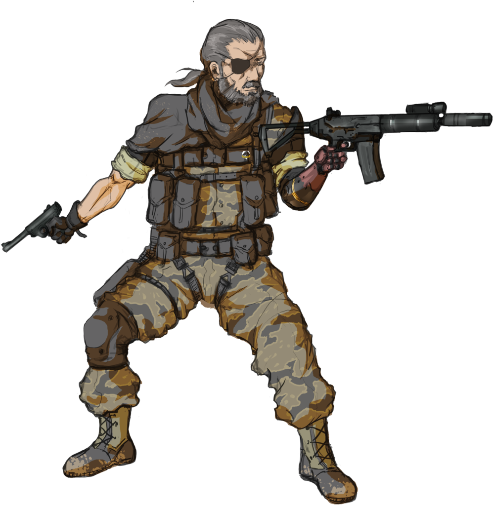 Dimond Drawing Big Diamond - Metal Gear Solid 3 Boss Gun (1024x1448), Png Download