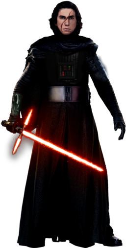 Star Wars The Force Awakens Clipart - Star Wars Kylo Ren Transparent (260x520), Png Download