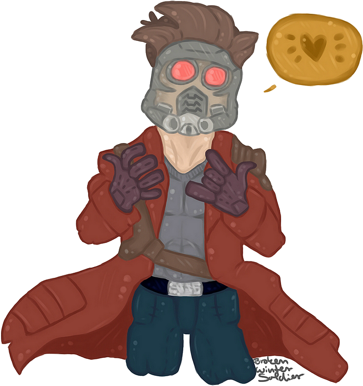 Jpg Royalty Free Library Star Lord By Ll Fenix On Deviantart - Illustration (750x824), Png Download