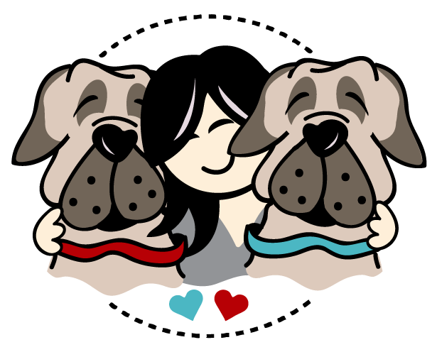 Big Dog Mom Round Logo - Dog (615x496), Png Download