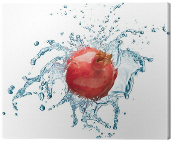 Pomegranate In Spray Of Water - Stock Photography (400x400), Png Download