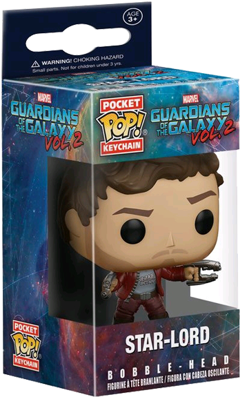 Star-lord Pocket Pop Keychain - Funko Pop Keychain Guardians Of The Galaxy Star Lord (600x600), Png Download