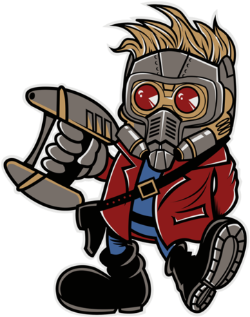 T-shirts, Star Lord Vintage Cartoon S - Character (630x630), Png Download