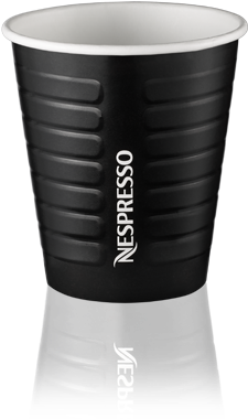 Take Away Paper Coffee Cup 175ml - Nespresso (444x540), Png Download