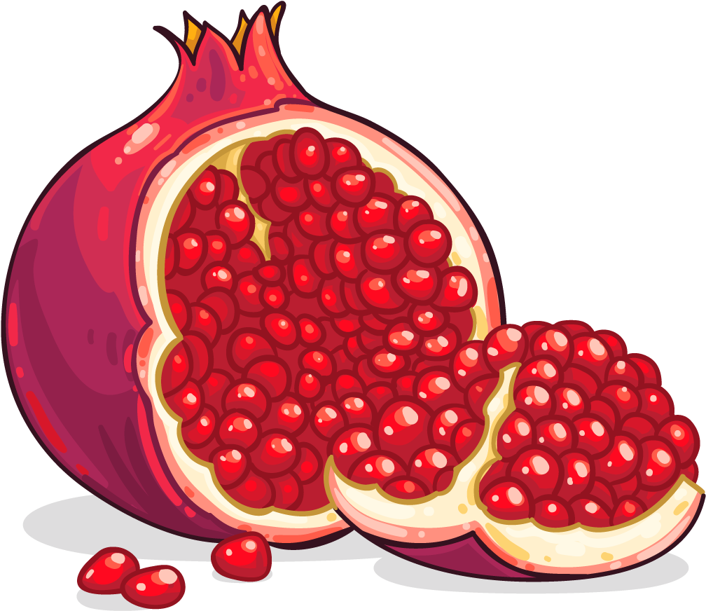 Pomegranate Png Image - Pomegranate Clipart (1024x1024), Png Download