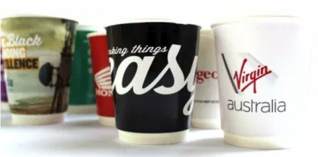 12oz 350ml Paper Coffee Cup - Paper (650x650), Png Download