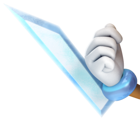 Ring-blades - Sally Acorn Ring Blades (478x413), Png Download