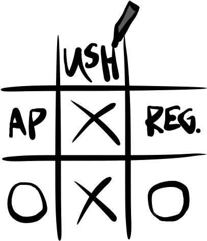 Two Additional Courses, Game Theory And Honors Us History, - Calligraphy (500x500), Png Download